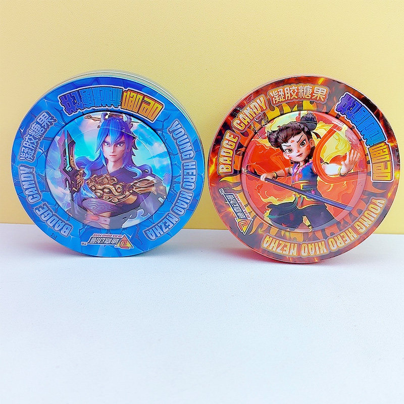 哪吒徽章抠糖饼铁盒大冒险凝胶软糖果味软糖儿童零食玩具糖果批发,淘宝优惠券,粉丝福利购,淘宝优惠卷