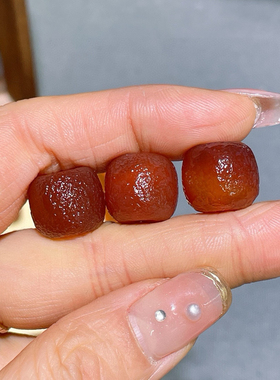 红色老玛瑙老型珠子女原创diy手链配饰文玩星月金刚菩提隔珠材料