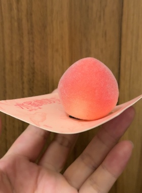 全新书亦烧仙草立体毛绒水蜜桃发夹可爱发饰头饰发夹刘海夹侧边夹