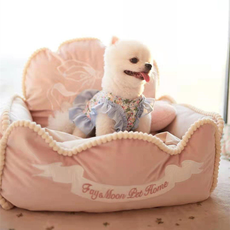 糯米 Fayemoon翡月粉色奈亚宠物猫狗窝垫子可拆洗泰迪拍照小型窝,淘宝优惠券,粉丝福利购,淘宝优惠卷