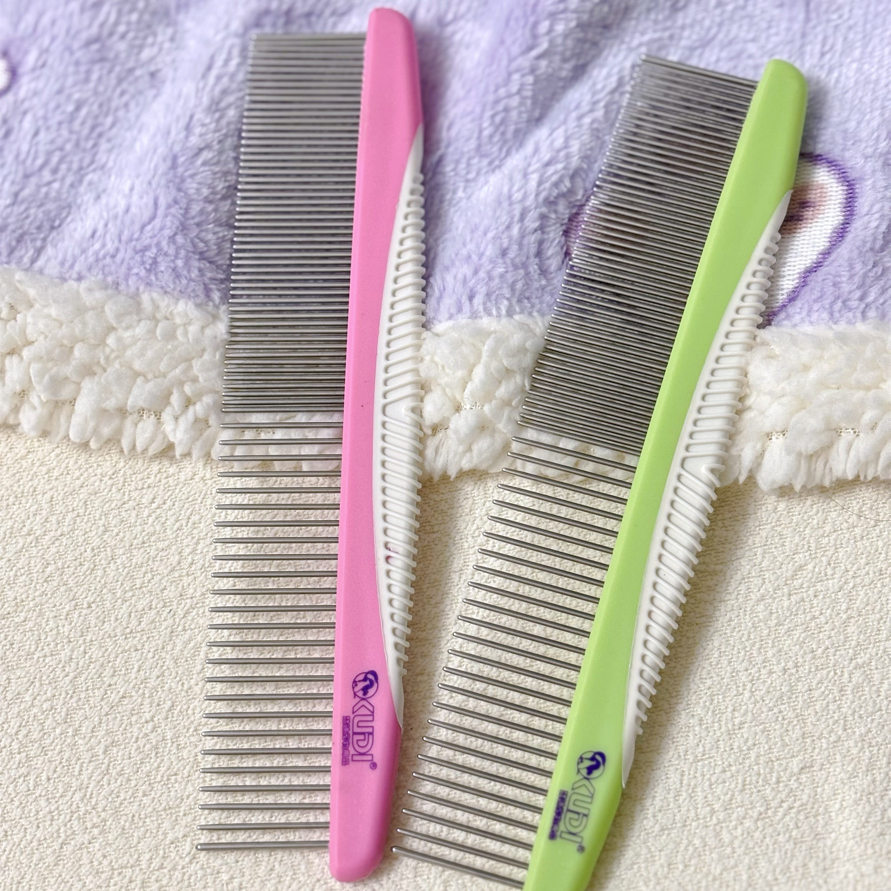 糯米家狗狗梳子不锈钢排梳猫泰迪美容专用直排梳开结梳毛宠物用品,淘宝优惠券,粉丝福利购,淘宝优惠卷