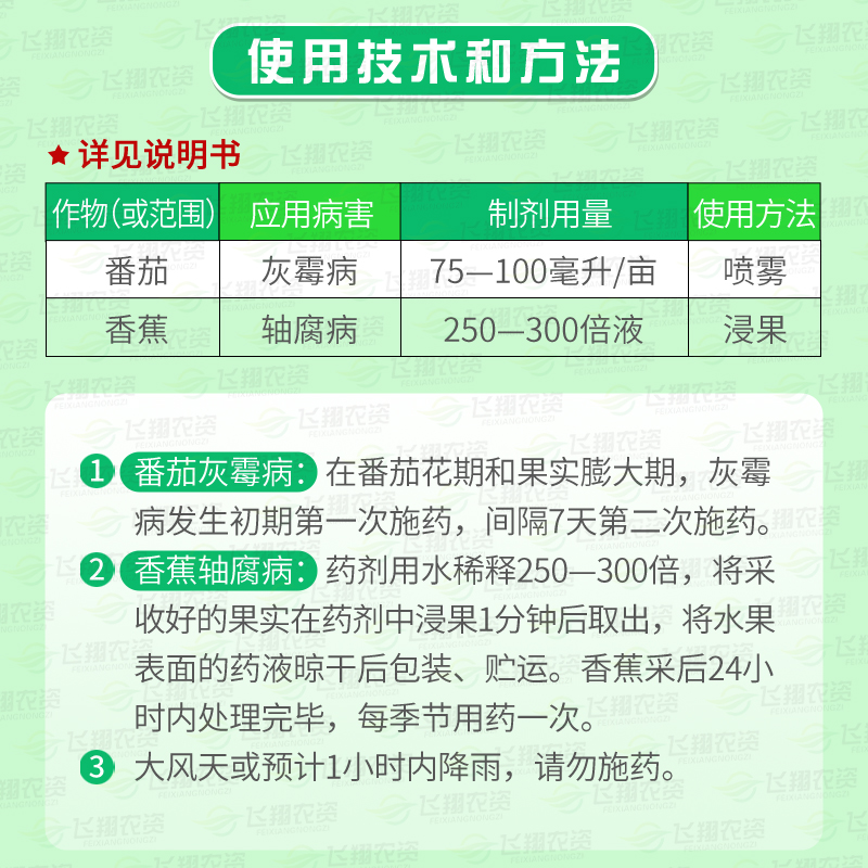 龙灯统俊45%异菌脲 香蕉轴腐病番茄西红柿灰霉病疫病农药杀菌剂 - 图0