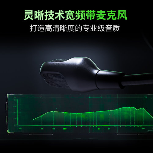 Razer雷蛇旋风黑鲨V2极速版蓝牙2.4G三模无线头戴式电竞游戏耳麦-图2