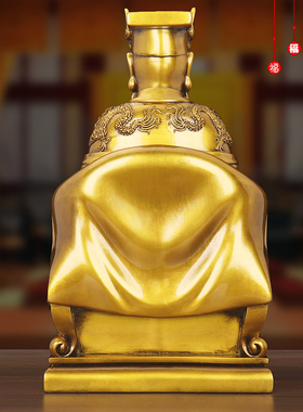 古铜色玉皇大帝 王母娘娘 神像玉帝王母铜像佛像龙椅神像摆件供奉