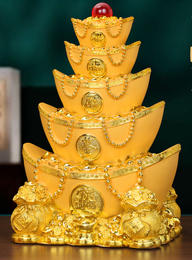 金元宝摆件钱袋招财进宝客厅旺财公司办公室店铺前台乔迁开业礼品