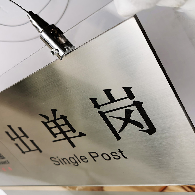 不锈钢吊牌双面创意挂牌科室牌亚克力门牌商场挂牌定制_虎窝淘