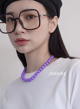 首饰串珠项链韩国锁骨链