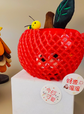 圣诞苹果摆件毛绒挂件钥匙扣包