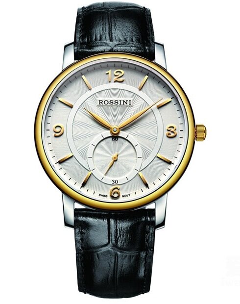 rossini罗西尼sr5462t01b雅尊商务系列18k金自动机械女表全国联保