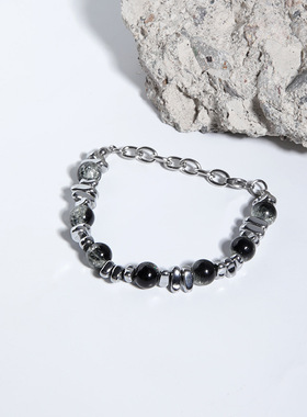 男女通用不锈钢爆裂珠拼接手绳