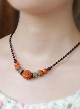 遮疤痕金刚菩提子锁骨链