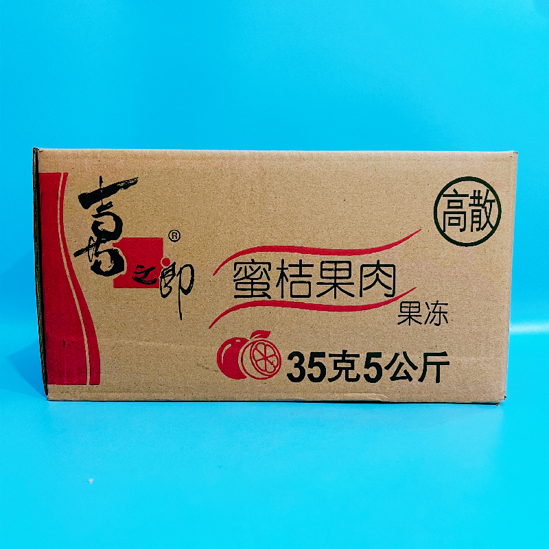 喜之郎果肉果冻散装500g整箱10斤什锦儿童零食网红蜜桔水果黄桃味 - 图0