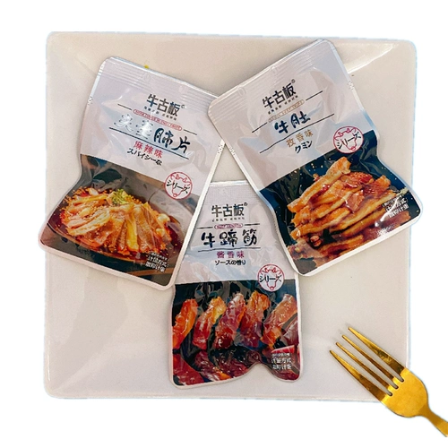 牛古板 Говядина Halban 500G говядина, говядина, сухожилие сухожилие мужа и жены кусочки легких из говяжьей закуски и острый завтрак