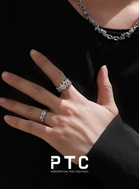 PTC中性风高级感925银细戒指