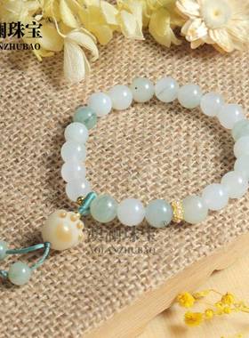 本命年天山翠天山翠葫芦手链丝玉8红色葫芦手链礼物