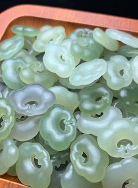 本命年和田玉青海料20mm大如意料质油润细腻雕工立体无黑点配饰礼