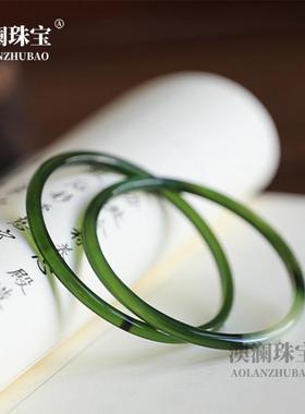 本命年白玉髓叮当镯4mm细手镯荔枝冻美人镯叮当镯玉石线镯礼物