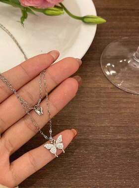 双层项链ins合金锁骨链女合金