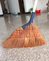 Step up thickened soft gross domestic cleaning sweep with brown broom sturdy and durable solid wood rods manually sweep single broom