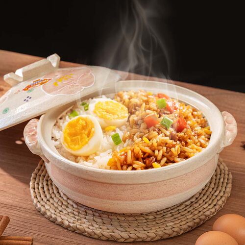 正品◆万古烧土锅日本进口山茶花砂锅家用陶瓷炖锅煲仔饭沙锅 - 图1