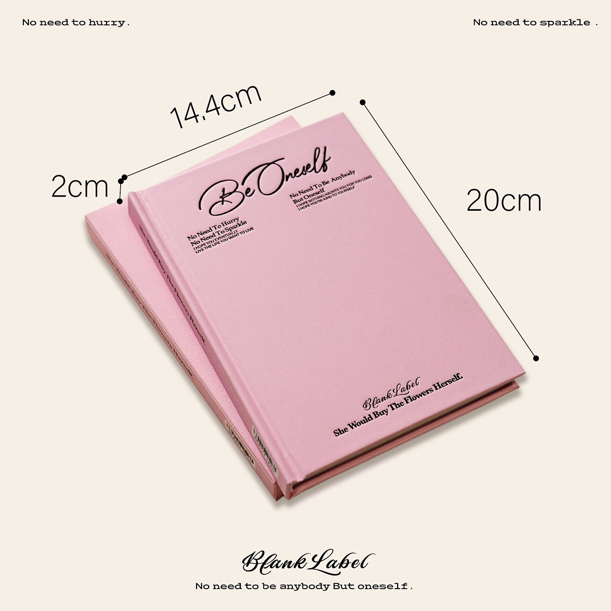 BlankLabel粉砖硬壳精装本简约手帐本高颜值日程本计划本横线粉砖,淘宝优惠券,粉丝福利购,淘宝优惠卷