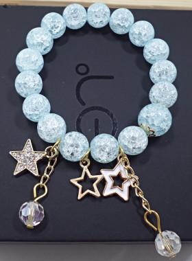 白水晶五角星手饰品新品