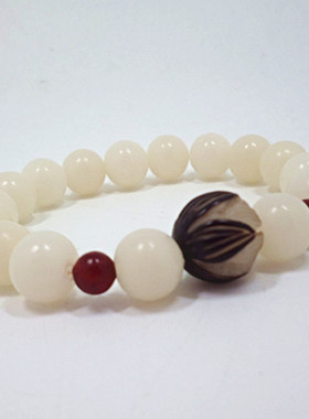 白玉菩提根珠菩提根手串