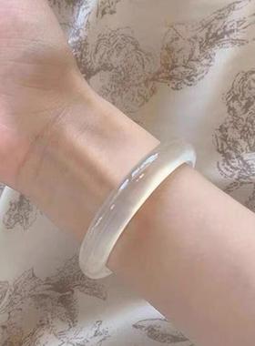 高冰种白月光荔枝冻宝石光玉手镯