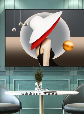 轻奢时尚光影画艺术美女挂画