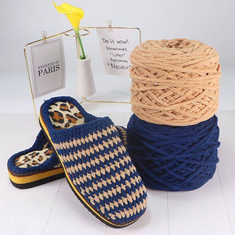 勾拖鞋毛线材料包钩鞋鞋底手工diy编织棉鞋中粗线钩针鞋底冰条线,淘宝优惠券,粉丝福利购,淘宝优惠卷