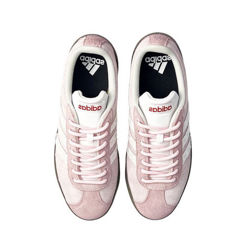 【定制球鞋】Adidas neo VL Court阿迪达斯粉蕾丝优雅德训鞋板鞋 - 图2