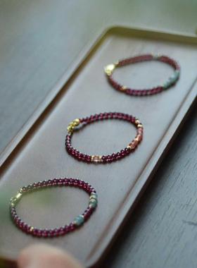 紫牙乌石榴石手链项链订制链接