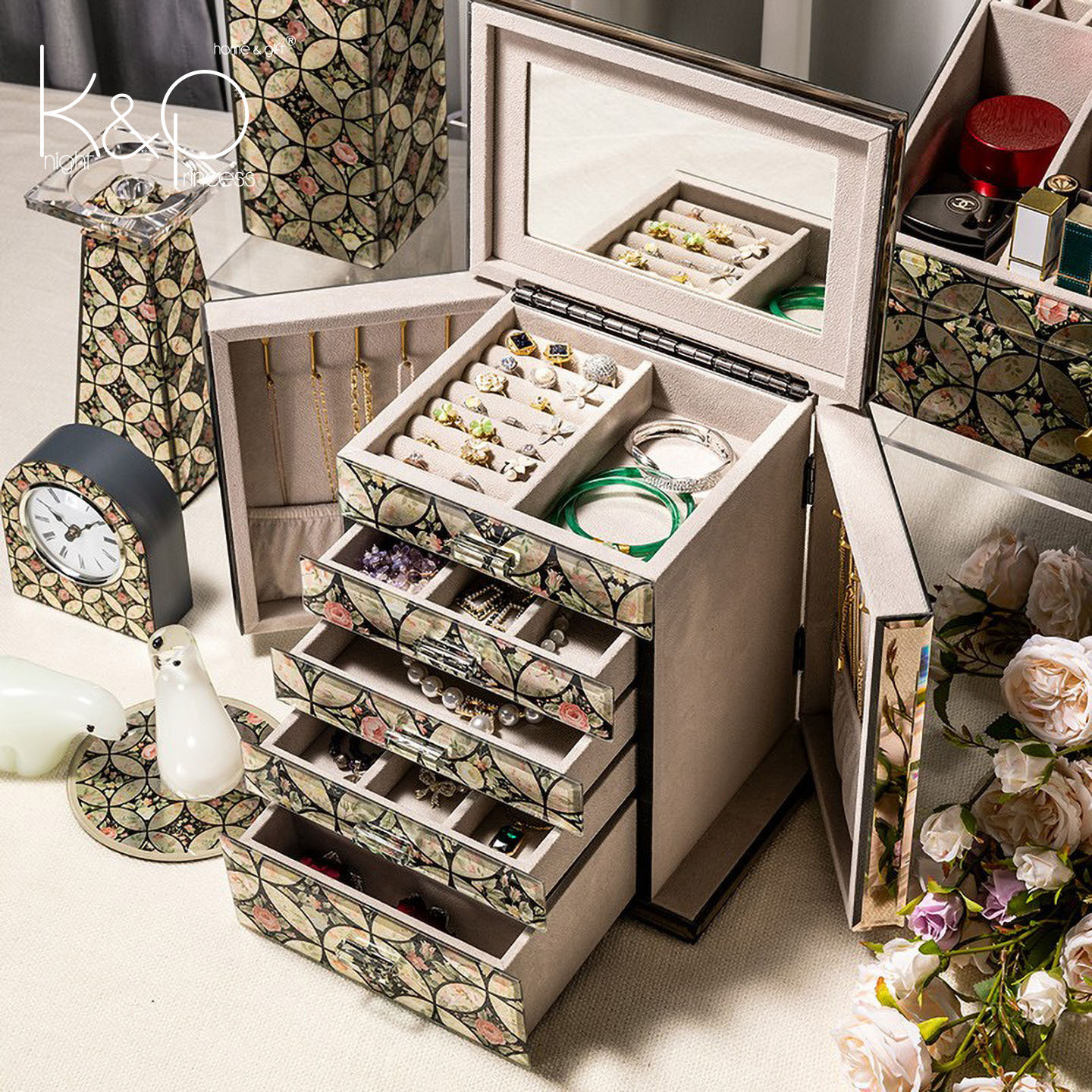 KP high-end exquisite jewelry storage box