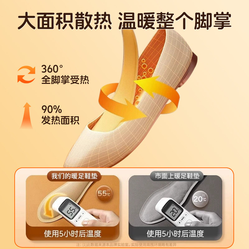 东北艾草自发热鞋垫女免充电加热恒温石墨烯暖宝宝男士保暖暖足贴,淘宝优惠券,粉丝福利购,淘宝优惠卷
