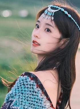 2025年新款民族风眉心坠额链