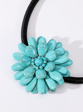 流行女款时尚饰品松石项链