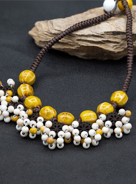 气质时尚田园风女手工项链