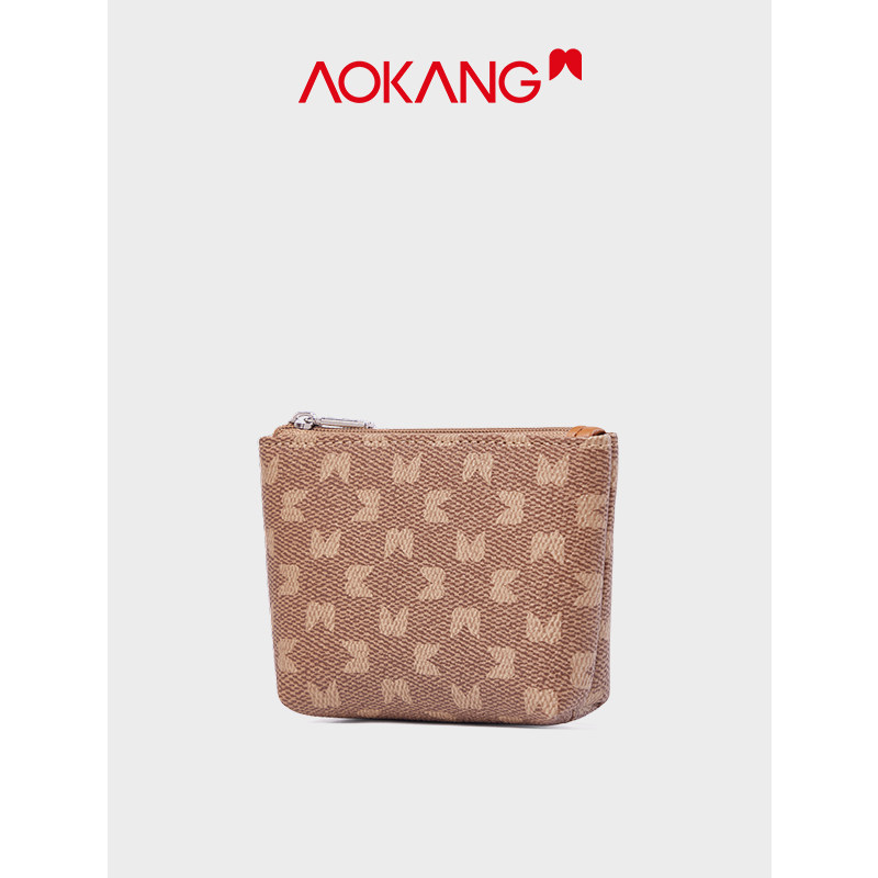 奥康零钱包2021新款原创钥匙包女包 奥康皮具箱包钱包