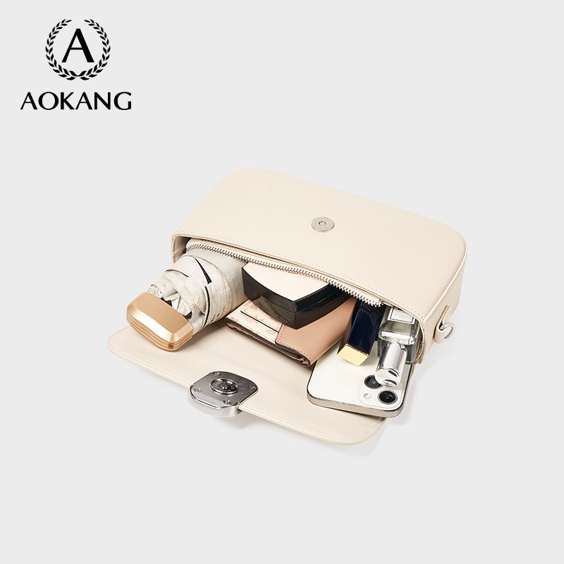 奥康小方包2026新款包包百搭通勤单肩包女式轻奢腋下包高级斜挎包,淘宝优惠券,粉丝福利购,淘宝优惠卷