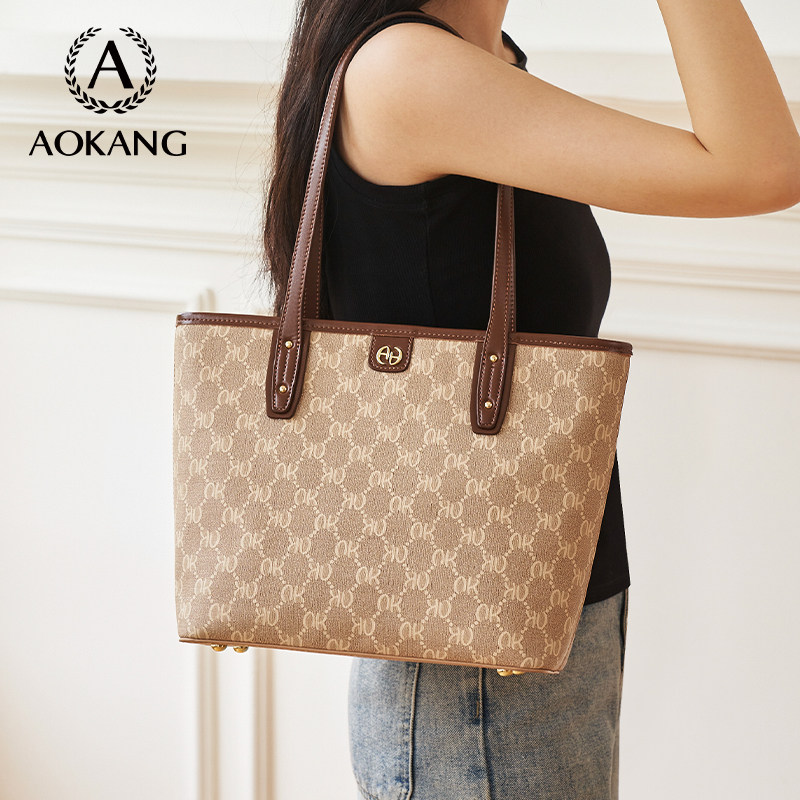 2023奥康轻奢百搭女士高级潮手提包 奥康皮具箱包女士包袋