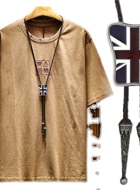 短袖吊坠方佑现货男女合金