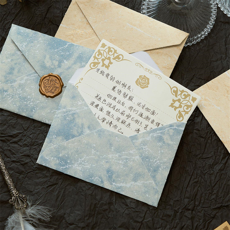 Golden Years series letter paper and envelope set