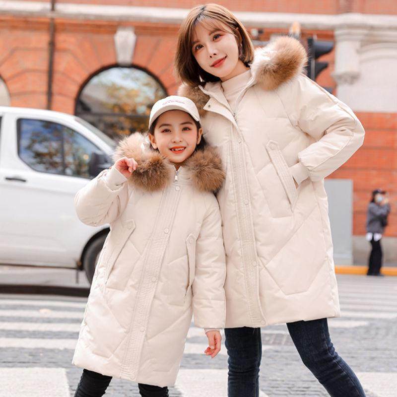 2025新款儿童羽绒服女童中长款中大童洋气加厚冬季外套童装亲子装,淘宝优惠券,粉丝福利购,淘宝优惠卷