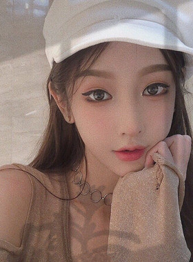 ins复古性感圆环锁骨链