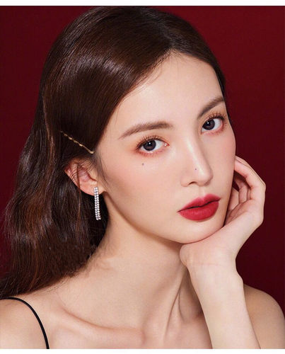听姐说王子文同款长款流苏水钻气质夸张性感女个性耳线耳环耳钉 - 图1