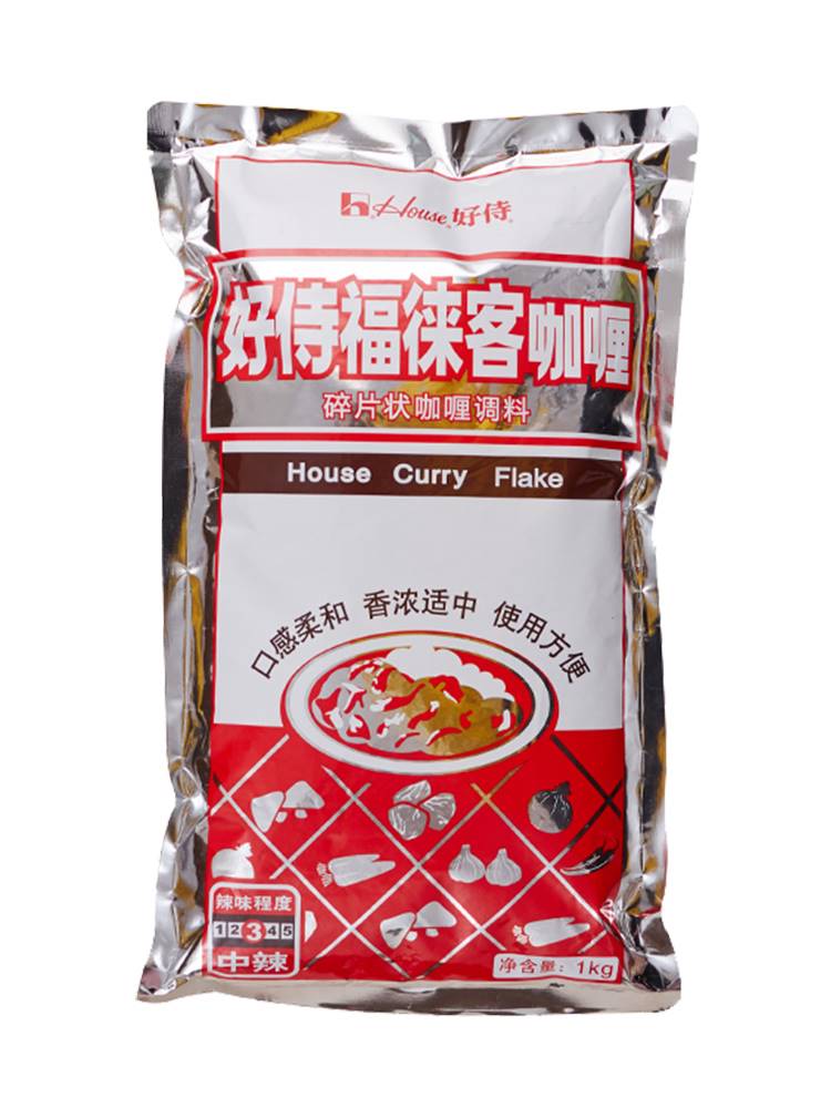 好侍福徕客咖喱碎块商用1kg 咖喱块1000g日式咖喱粉嘎哩酱鱼蛋用 - 图3