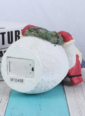 圣诞雪人发光客厅装饰摆件玩偶