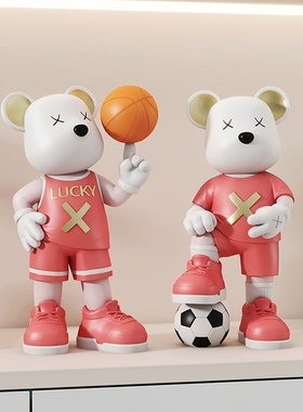 暴力熊客厅装饰摆件高级感潮玩大