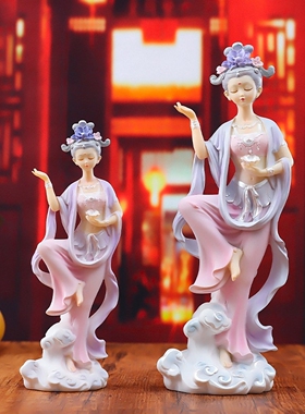 中国风敦煌飞天仙女客厅装饰摆件