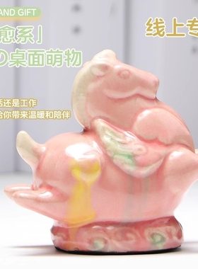 洛阳唐三彩小胖马博物馆文创摆件